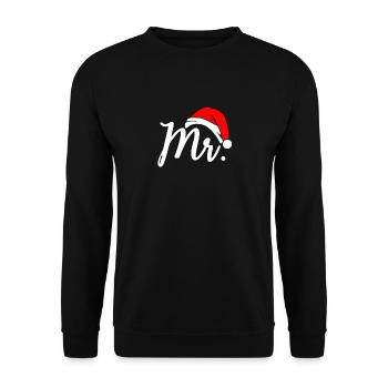 Mr. Partnerlook Couples Couples Couple marié Cadeau - Sweat-shirt Unisexe - noir - Devant - Alina (178cm) & Michal (187cm)