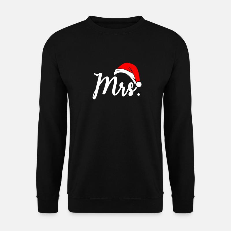Mrs Partnerlook Pärchen Paare Ehepaar Geschenk - Unisex Pullover - Schwarz