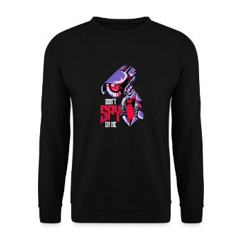 Spionieren Sie mich nicht aus. Illegal Surveillance Dystopian - Unisex Pullover - Schwarz - Vorne - Alina (178cm) & Michal (187cm)