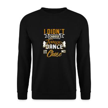 Tango - Unisex Sweatshirt - black - Front - Alina (178cm) & Michal (187cm)