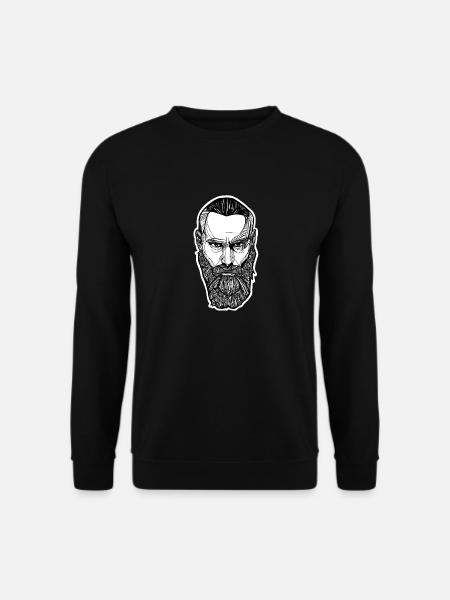 The Bearded Portait - Unisex Sweatshirt - black