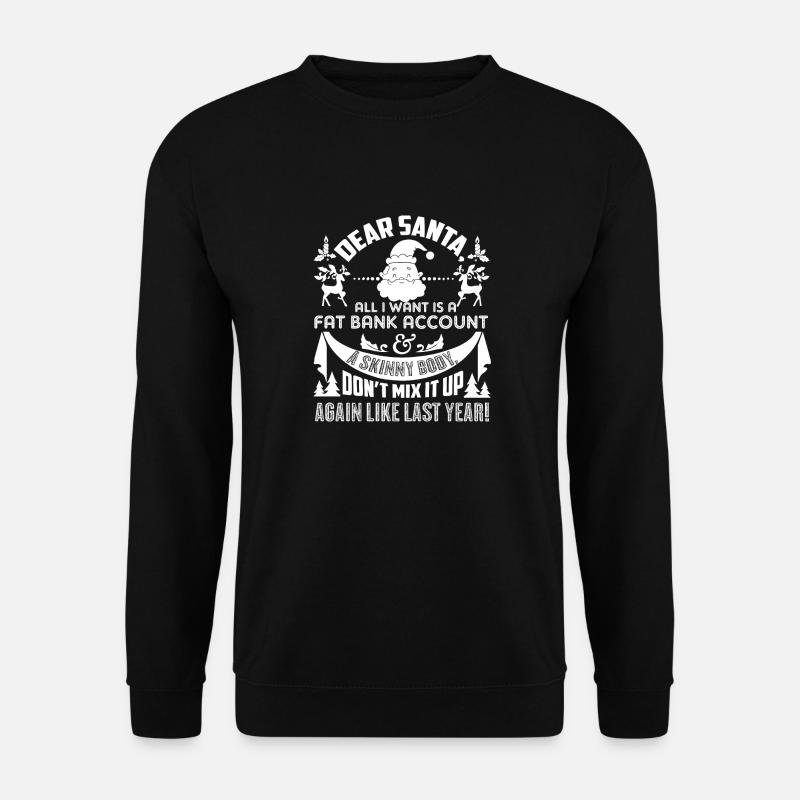 Noël Cher Père Noël - Sweat-shirt Unisexe - noir