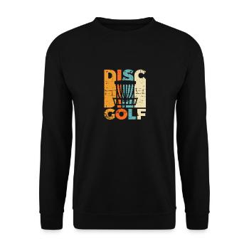 Frisbee ultime Vintage Disc Golf Vintage - Sweat-shirt Unisexe - noir - Devant - Alina (178cm) & Michal (187cm)