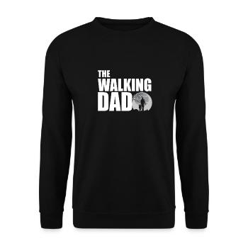 The Walking Dad - Unisex Sweatshirt - black - Front - Alina (178cm) & Michal (187cm)