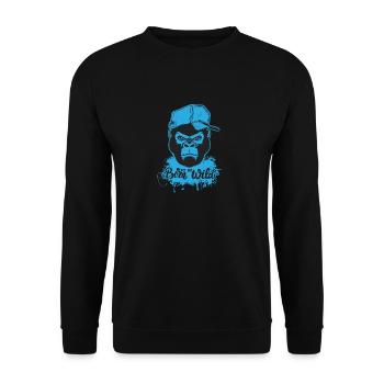 Né pour être sauvage - Sweat-shirt Unisexe - noir - Devant - Alina (178cm) & Michal (187cm)