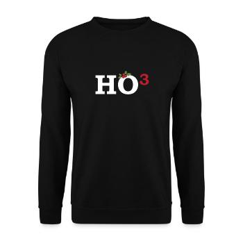 Funny sayings Christmas - Unisex Sweatshirt - black - Front - Alina (178cm) & Michal (187cm)