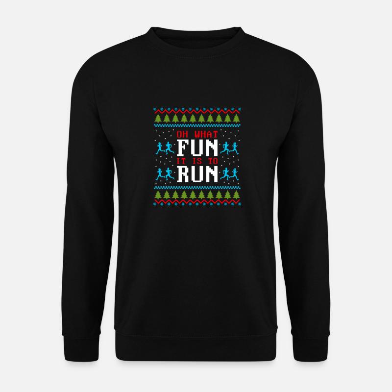 Course de Noël moche - Sweat-shirt Unisexe - noir
