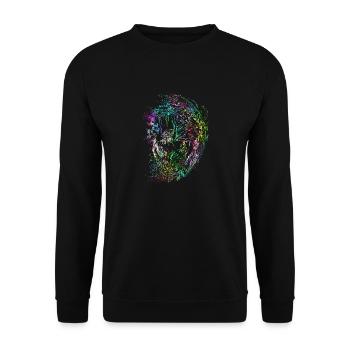 Wild psychedelic lion - Unisex Sweatshirt - black - Front - Alina (178cm) & Michal (187cm)