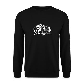 1 x Black Forest #Heimatliebe Black Forest - Unisex Sweatshirt - black - Front - Alina (178cm) & Michal (187cm)