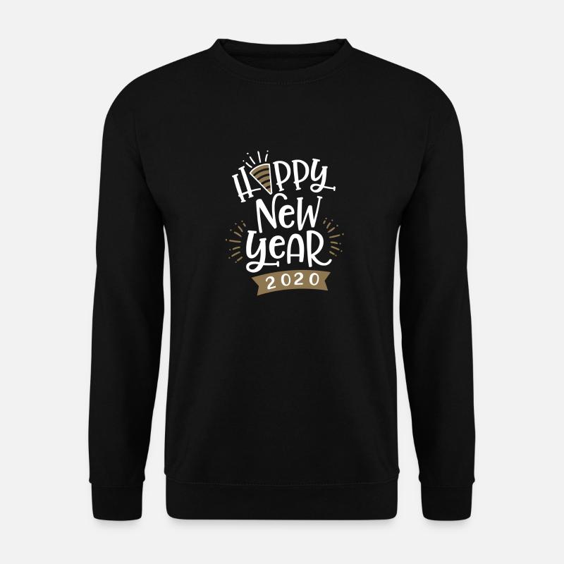 Happy New Year 2020 Party Tüte - Unisex Pullover - Schwarz