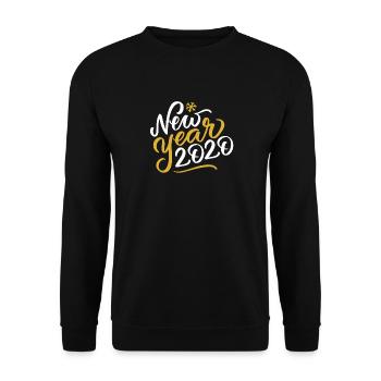 New Year 2020 - Unisex Sweatshirt - black - Front - Alina (178cm) & Michal (187cm)