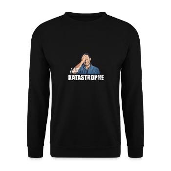 Alter Katastrophe lustiger Spruch Army Panzer - Unisex Pullover - Schwarz - Vorne - Alina (178cm) & Michal (187cm)
