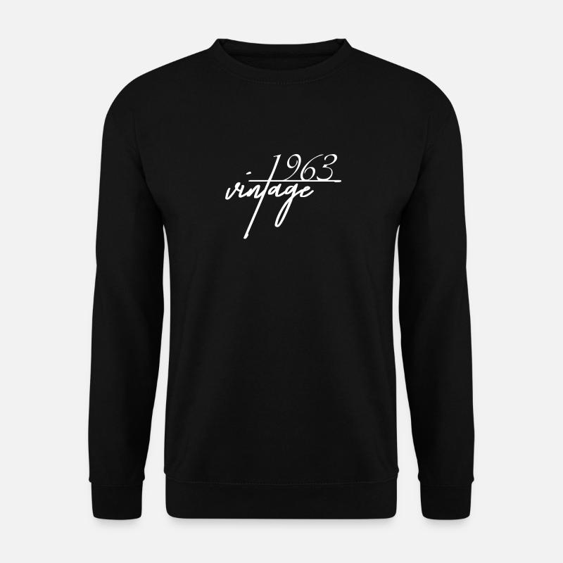 Vintage 1963 . 1963 Geburtstagsgeschenk - Unisex Pullover - Schwarz
