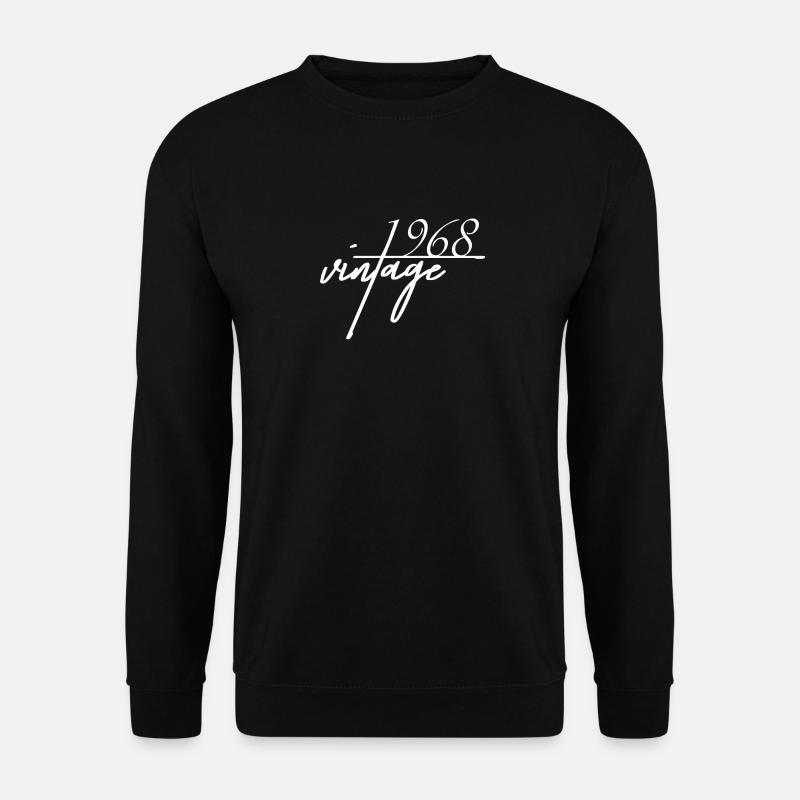 Vintage 1968 . 1968 Geburtstagsgeschenk - Unisex Pullover - Schwarz