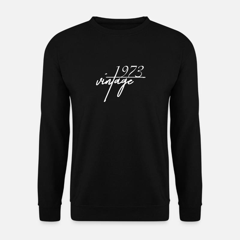 Vintage 1973. 1973 Geburtstagsgeschenk - Unisex Pullover - Schwarz