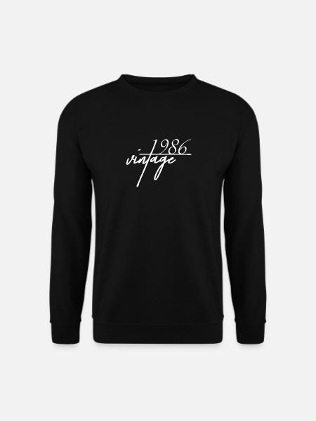 Vintage 1986. 1986 birthday present - Unisex Sweatshirt - black