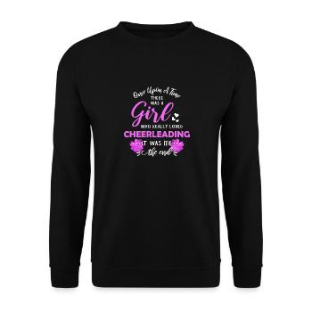 Cheerleader Gift Ideas Cheer Gifts Cheerleader - Unisex Pullover - Schwarz - Vorne - Alina (178cm) & Michal (187cm)