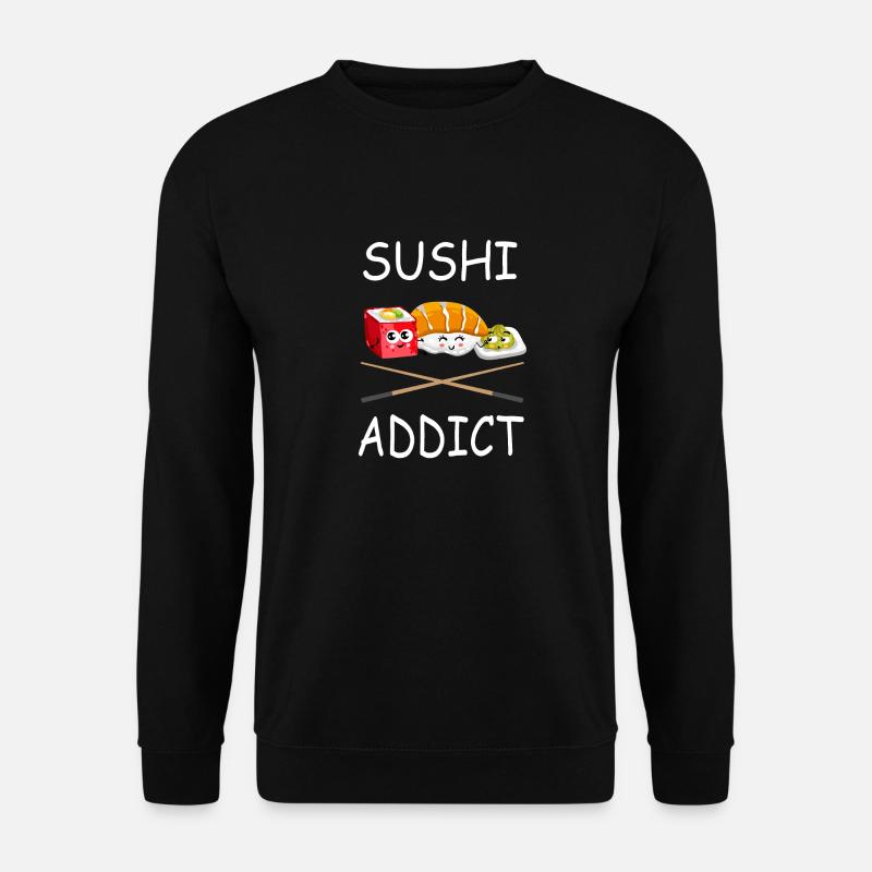 Sushi addict Sushi Wasabi Geschenk - Unisex Pullover - Schwarz