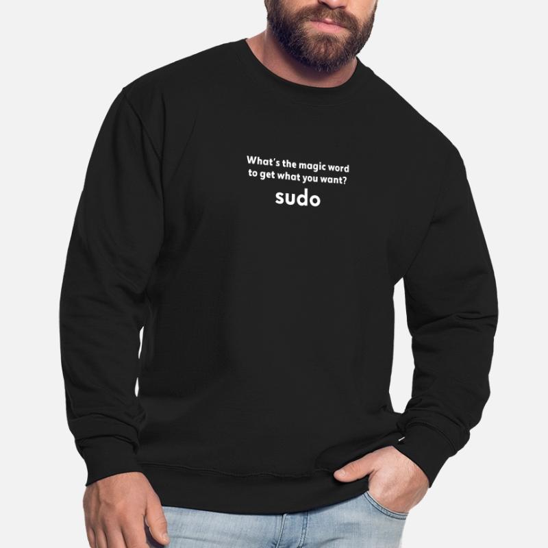 Funny Linux Joke Magic Word Sudo Debian Unix Unisex Sweatshirt