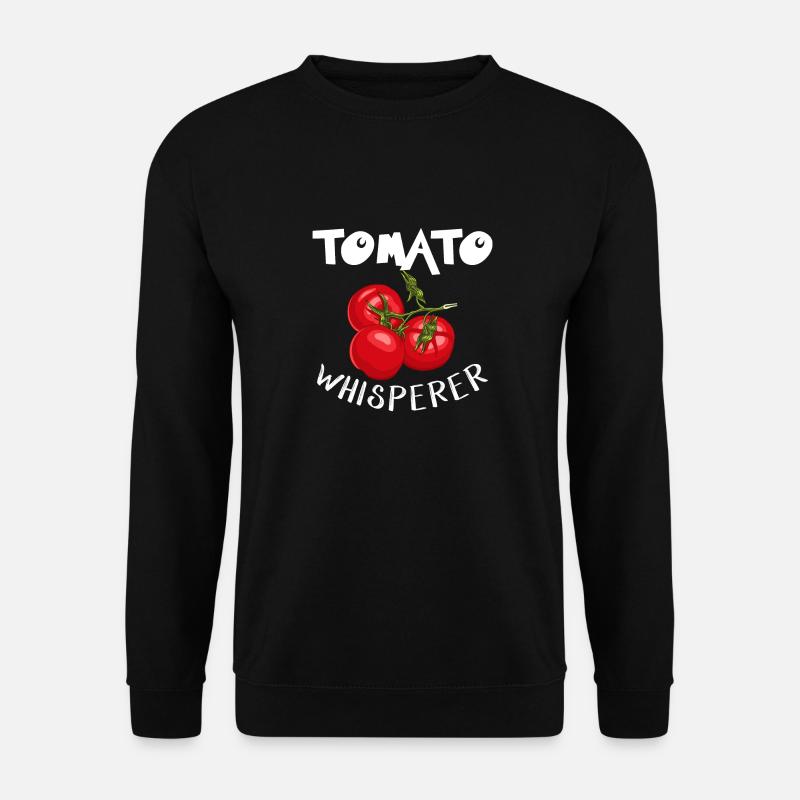 chuchoteur de tomates; tomate; jardin; Baume de tomate - Sweat-shirt Unisexe - noir
