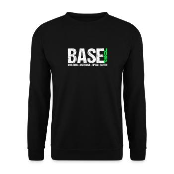 Base saut saut parachute saut sport extrême - Sweat-shirt Unisexe - noir - Devant - Alina (178cm) & Michal (187cm)