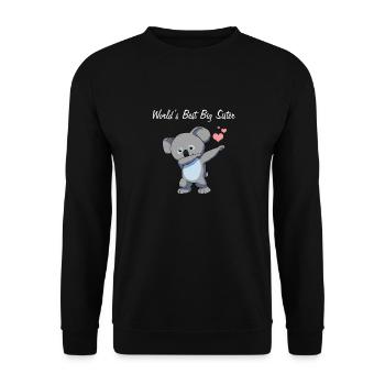 Worlds Best Sister - Unisex Sweatshirt - black - Front - Alina (178cm) & Michal (187cm)
