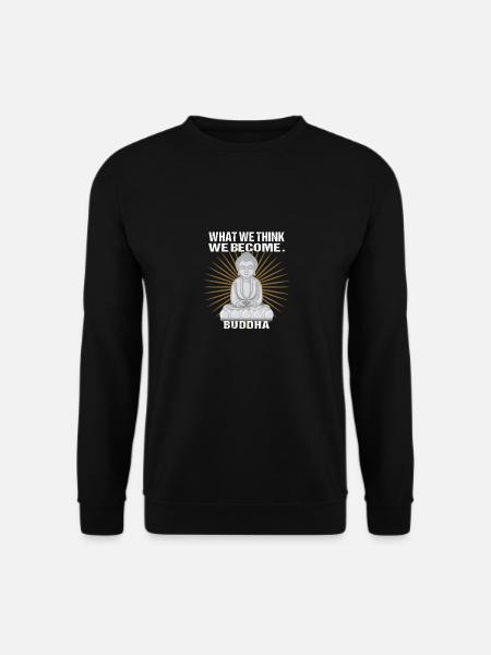 Buddha Buddhismus Spruch Yoga Okkulltismus - Unisex Pullover - Schwarz