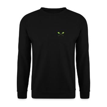 Horticulture Shovel Gardener Landscaping Pocket - Unisex Sweatshirt - black - Front - Alina (178cm) & Michal (187cm)
