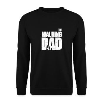 THE WALKING DAD - Unisex Sweatshirt - black - Front - Alina (178cm) & Michal (187cm)
