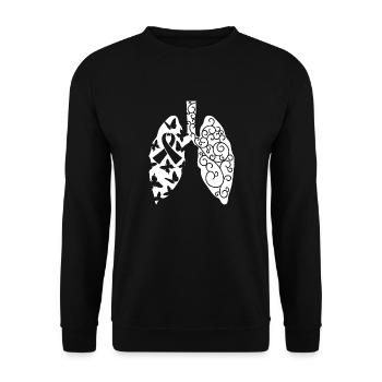 Cystic fibrosis CF Cystic fibrosis metabolism - Unisex Sweatshirt - black - Front - Alina (178cm) & Michal (187cm)
