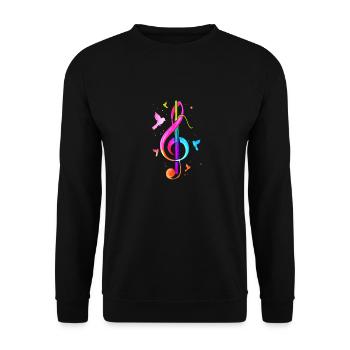Fagott musique musicien fagottiste cadeau - Sweat-shirt Unisexe - noir - Devant - Alina (178cm) & Michal (187cm)