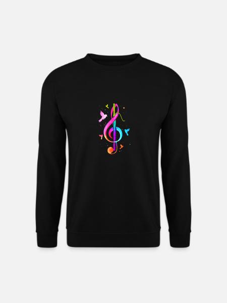 Fagott Musiknote Musiker Fagottisten Geschenk - Unisex Pullover - Schwarz