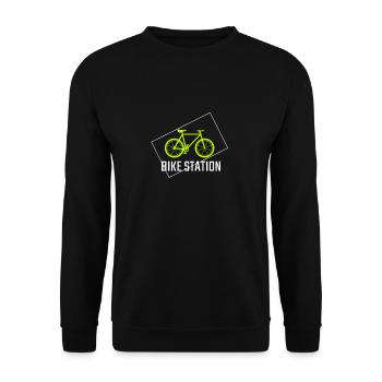 vélo - Sweat-shirt Unisexe - noir - Devant - Alina (178cm) & Michal (187cm)