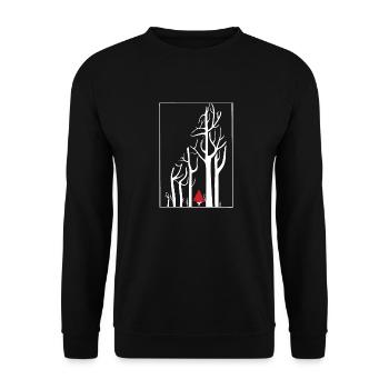 Little Red Riding Hood - Unisex Sweatshirt - black - Front - Alina (178cm) & Michal (187cm)
