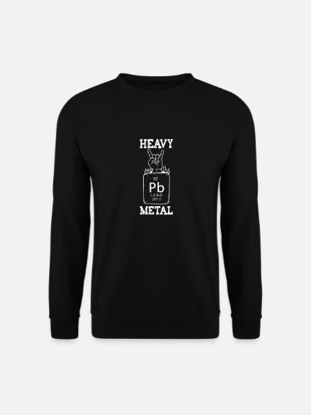 Heavy Metal Hardrock Chemiker Blei Rock N Roll - Unisex Pullover - Schwarz