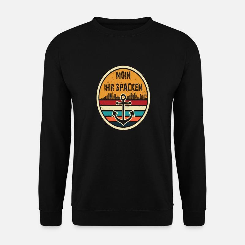 Moin ihr Spacken - Unisex Pullover - Schwarz