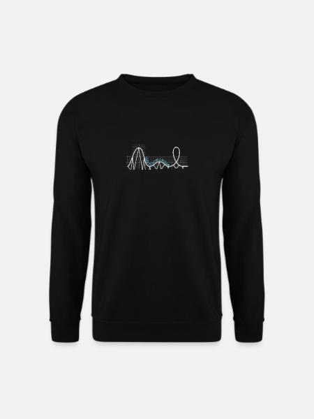 Achterbahn This is how I roll - Unisex Pullover - Schwarz