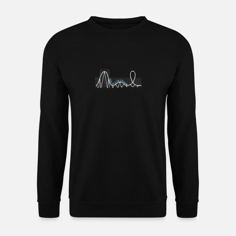 Achterbahn This is how I roll - Unisex Pullover - Schwarz