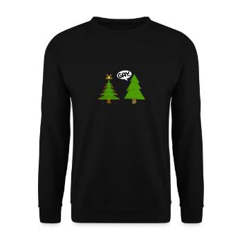 Gay christmas - Unisex Sweatshirt - black - Front - Alina (178cm) & Michal (187cm)