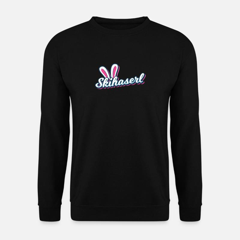 Skihaserl Ski Haserl Skihase Geschenk Apres Ski - Unisex Pullover - Schwarz