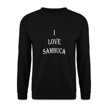 Drink I love Sambuca - Unisex Sweatshirt - black - Front - Alina (178cm) & Michal (187cm)