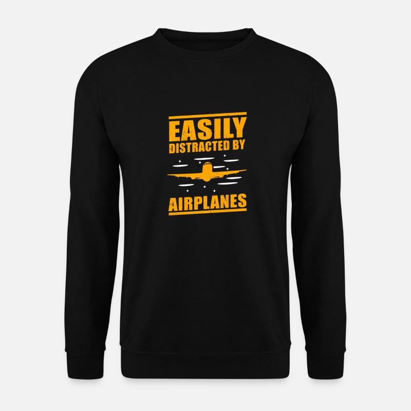Airplane - Unisex Pullover - Schwarz