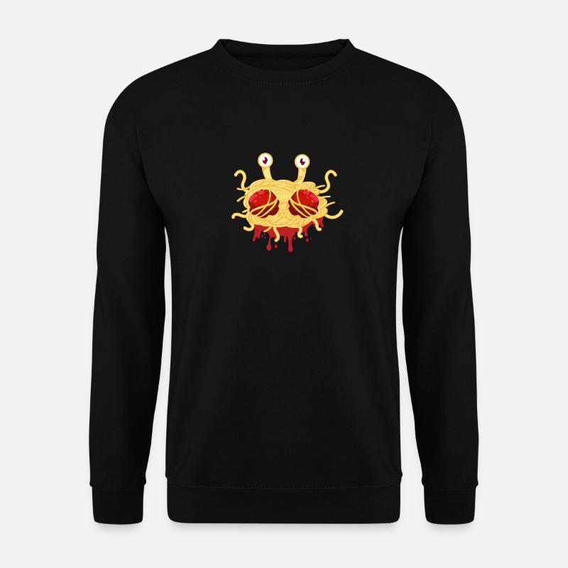 Fliegende Spaghetti Monster FSM Pastafarian - Unisex Pullover - Schwarz