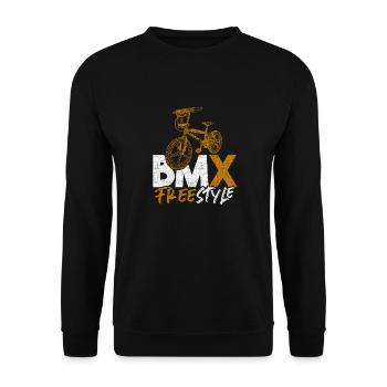 BMX - Sweat-shirt Unisexe - noir - Devant - Alina (178cm) & Michal (187cm)