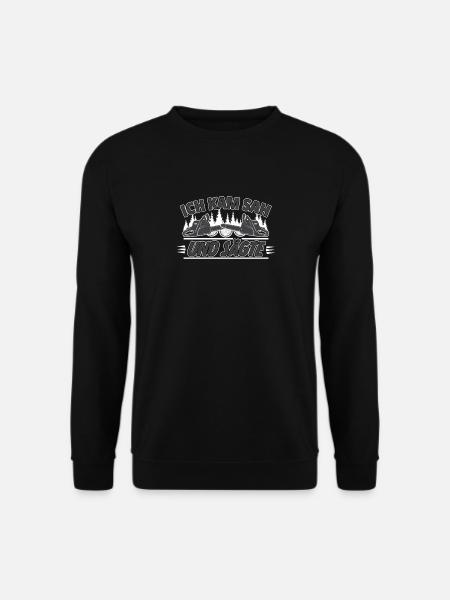 Holz Säge Kettensäge Wald Förster Beruf Geschenk - Unisex Pullover - Schwarz