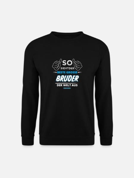 Bester großer Bruder der Welt Geschenk Sohn - Unisex Pullover - Schwarz