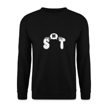 shit - Unisex Pullover - Schwarz - Vorne - Alina (178cm) & Michal (187cm)
