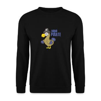Dodo pirate - Unisex Sweatshirt - black - Front - Alina (178cm) & Michal (187cm)
