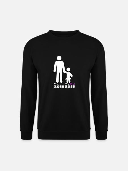Vater Tochter Partnerlook Kleidung Beziehung Papa - Unisex Pullover - Schwarz