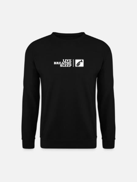 Tenor horn motif - Unisex Sweatshirt - black